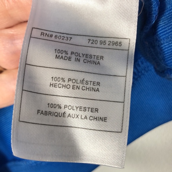 Puma Track Jacket Blue White Zip Up Size 12M - Picture 7 of 8